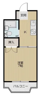 ピース・クラージュA【5階】の間取り