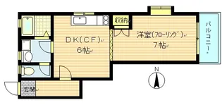 高塚コーポ【2階】の間取り