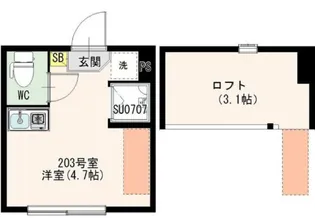 アイオライト【2階】の間取り