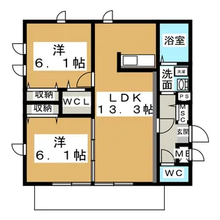 モンブラン【1階】の間取り
