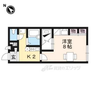 レオパレスWING【1階】の間取り