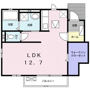 埼玉県鶴ヶ島市大字上広谷【アパート】の間取り
