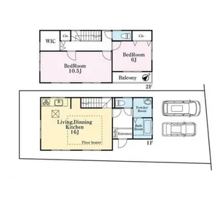 千葉県千葉市稲毛区園生町【一戸建】の間取り