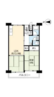 UR南港前【3階】の間取り
