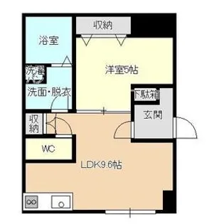 あさひレジデンス五番館【1階】の間取り