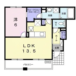 メゾン・パルメーラ【1階】の間取り