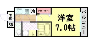 ファステート難波デラックス【2階】の間取り