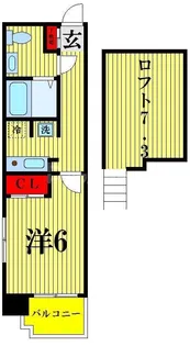 CAVANA東駒形【4階】の間取り