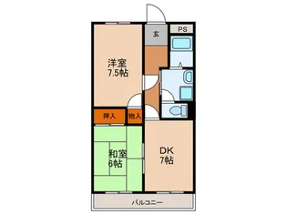 サンパレス東須磨【1階】の間取り