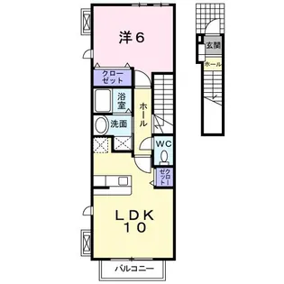 ラフレシール【2階】の間取り