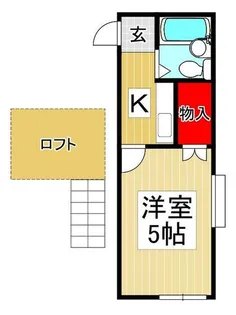 埼玉県さいたま市西区大字内野本郷【アパート】の間取り