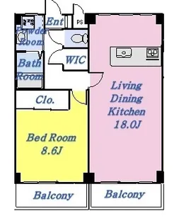 北軽井沢コーポ【1階】の間取り