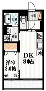 東京都新宿区下落合2【マンション】の間取り
