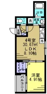 AJ草加新田【2階】の間取り