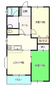 コモン青山 A棟【2階】の間取り