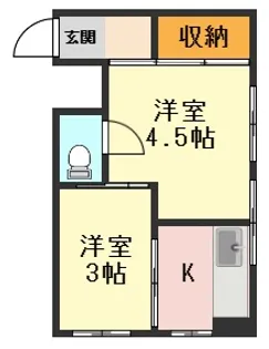 東京都江戸川区西篠崎2【マンション】の間取り