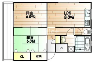 ラ・セーヌ山陽【1階】の間取り