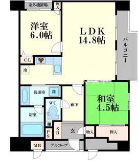 ローレルコート堀江公園【5階】の間取り
