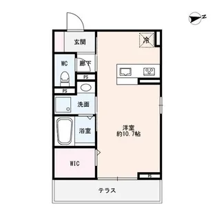 アリア西矢倉【2階】の間取り