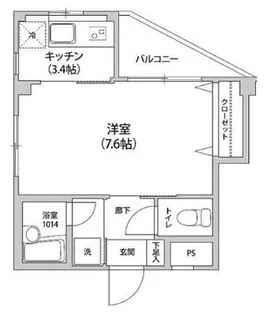 アルモニカ伊勢【3階】の間取り