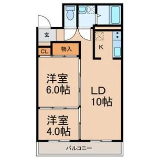 メゾンゆり【2階】の間取り