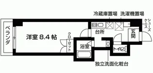 アミティエ六条【3階】の間取り