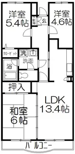 桂樹館(ケイジュカン)【2階】の間取り
