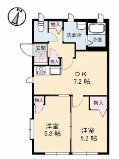 グランバリエ己斐中【1階】の間取り