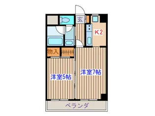 フォルス八幡【2階】の間取り