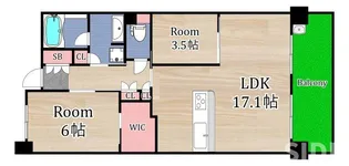 ブランズ桜ノ宮【8階】の間取り