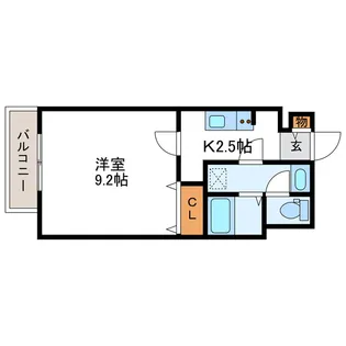 スカイヒルズN15【13階】の間取り