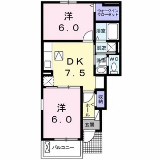 プラン ソレイユ A【1階】の間取り