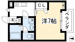 ラフィネ車道【1階】の間取り