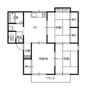 グランディール西松原【2階】の間取り