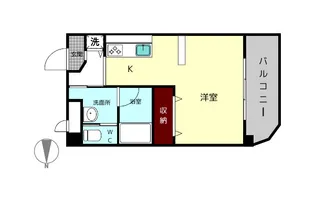 OMマンション東生駒【8階】の間取り
