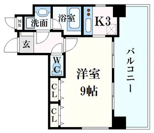 ライフメント堺町II【9階】の間取り