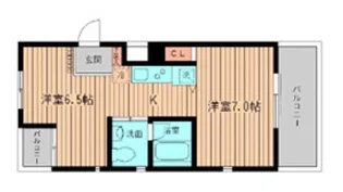 NERV西早稲田【3階】の間取り