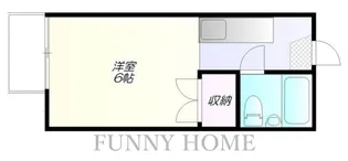 パークサイドコーポ【1階】の間取り