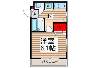 ハイツヨネダ【3階】の間取り