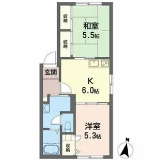 ミラベル・アイ【2階】の間取り