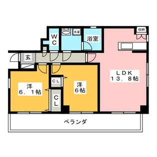安斎ビル【6階】の間取り