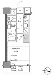 BluRock東品川【6階】の間取り