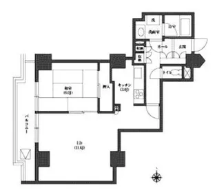 文京グリーンコートビュータワー本駒込B棟【17階】の間取り