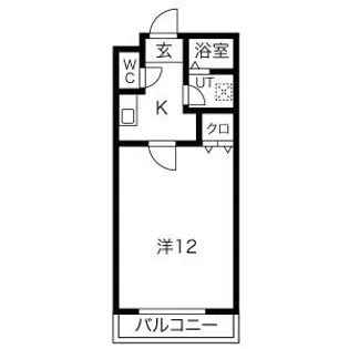 サンライズ高畑【6階】の間取り