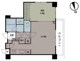 ベルクレール三軒茶屋【3階】の間取り