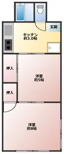 コーポツカモト【2階】の間取り