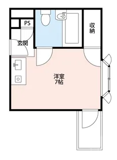 第6中屋ハイツ【4階】の間取り