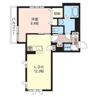 SUBARU TOWN A【1階】の間取り