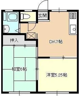 メゾンアンソレイエ【2階】の間取り