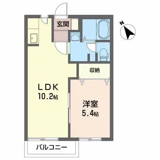 ディアスK【2階】の間取り